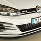 Rieger 00059580 VW Mk7 Golf Front Splitter (GTI, GTD & GTE) -  Matte Black