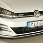 Rieger 00059580 VW Mk7 Golf Front Splitter (GTI, GTD & GTE) -  Matte Black