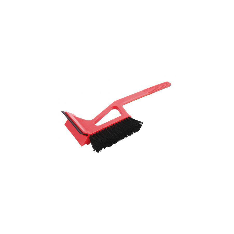 APA 37099 Ice scraper long-handled, with rubber blade, with snow brush, 36.5 cm