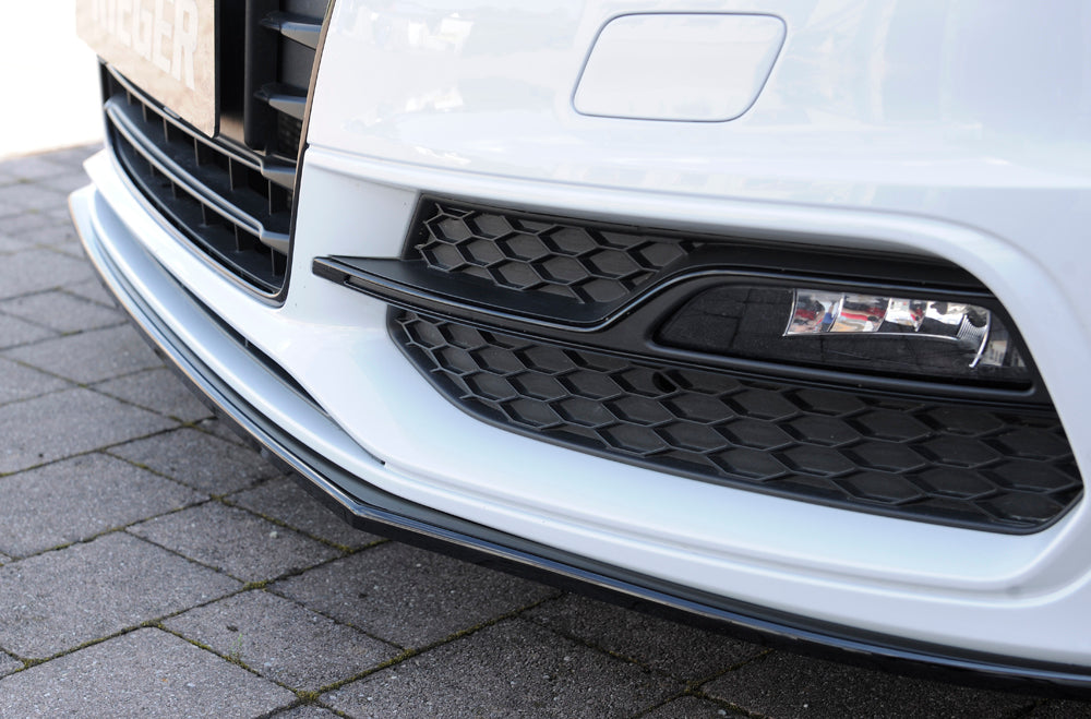 Rieger 00088115 Audi 8V Front Splitter (A3 & S3) - Glossy Black