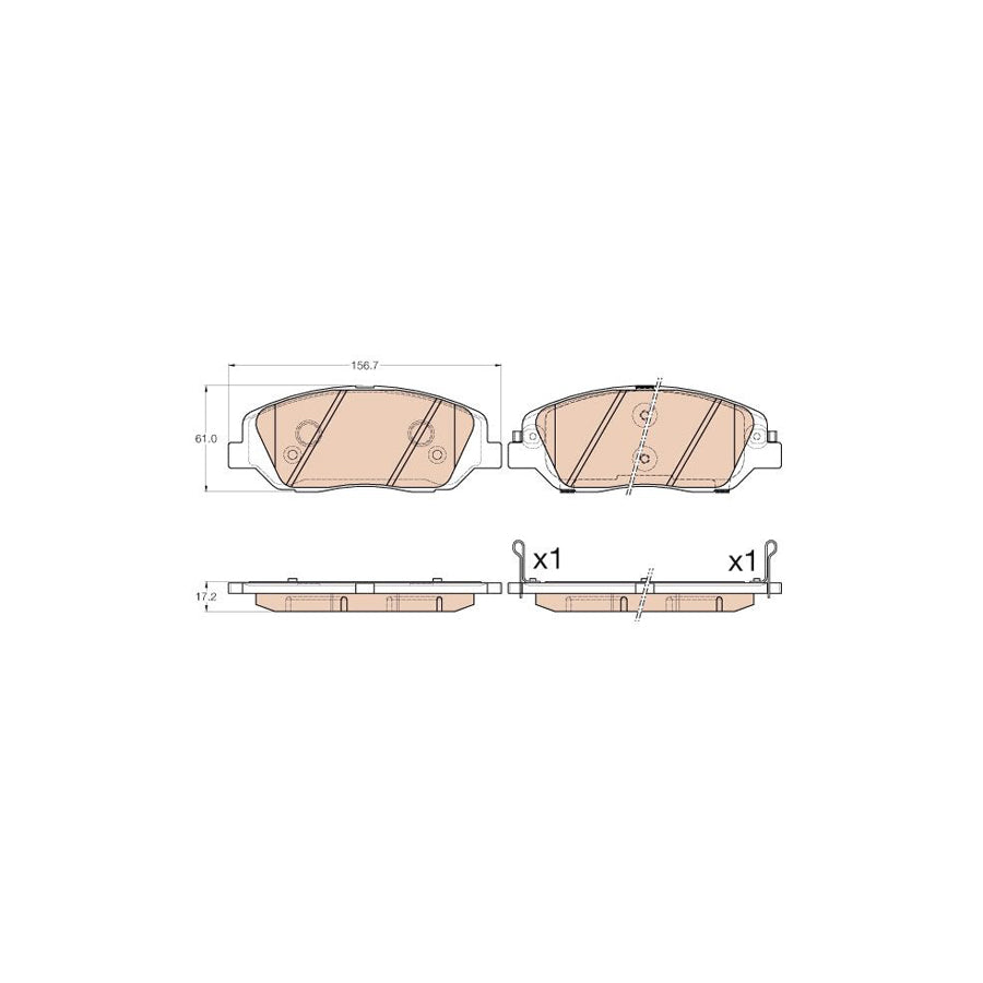 TRW Gdb3574 Brake Pad Set