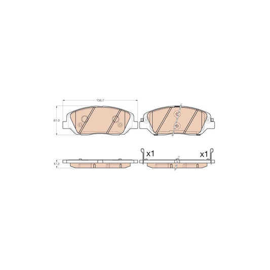 TRW Gdb3574 Brake Pad Set