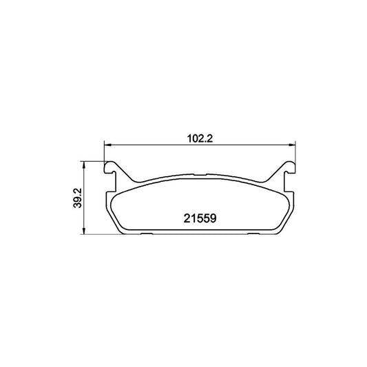 Hella 8DB 355 016 601 Brake Pad Set Not Prepared For Wear Indicator
