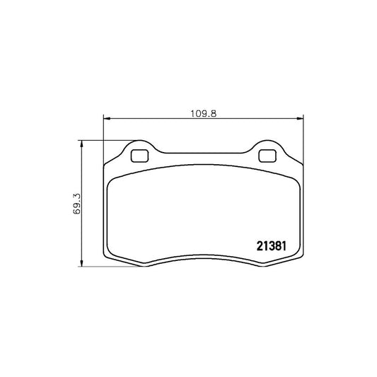 Hella 8DB 355 012 981 Brake Pad Set For Ford Focus Mk1 Hatchback Daw Dbw Not Prepared For Wear Indicator