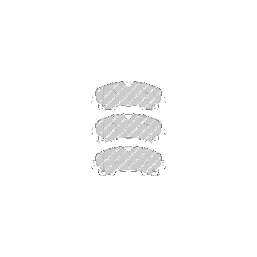 Ferodo Premier Eco Friction Fdb4998 Brake Pad Set With Acoustic Wear Warning Without Accessories