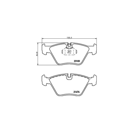 Hella 8DB 355 009 001 Brake Pad Set Prepared For Wear Indicator