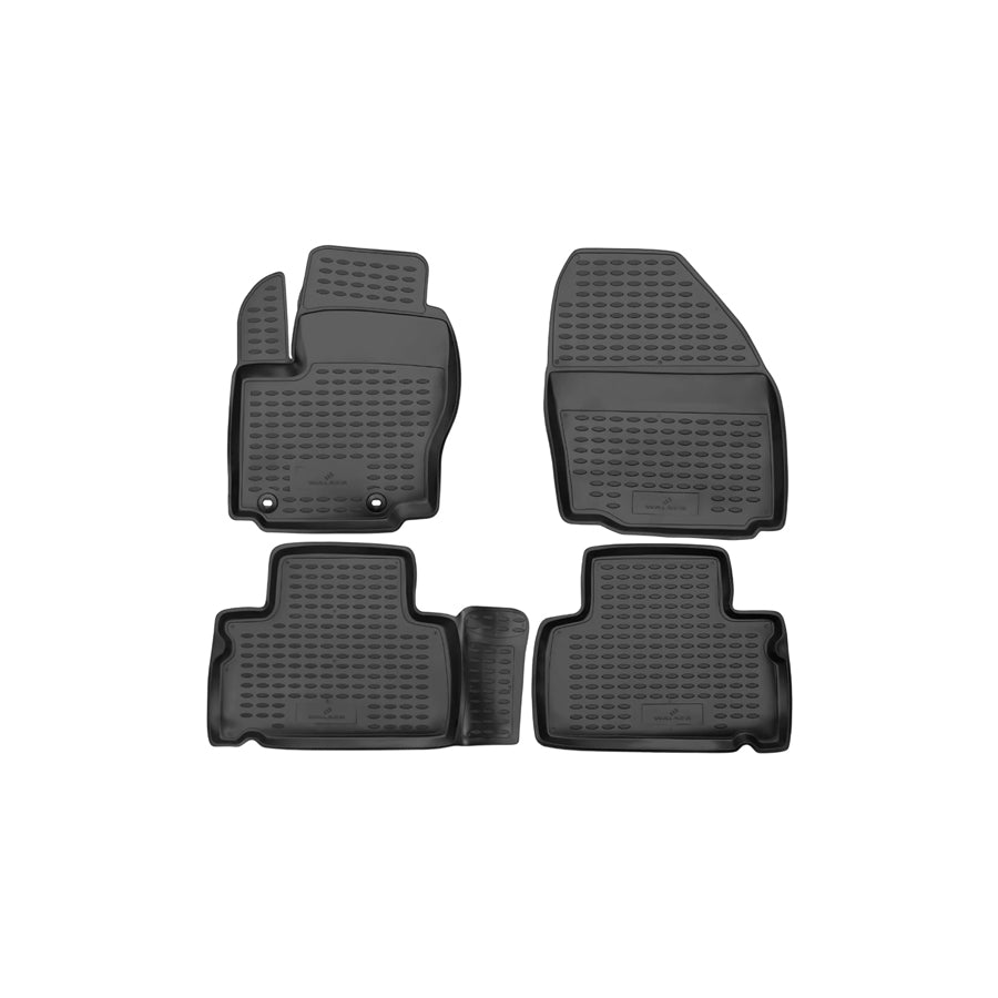 WALSER Tailored, XTR 75142 Floor mat set Elastomer, Front and Rear