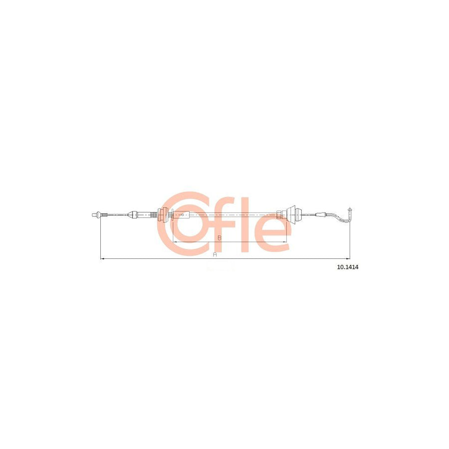 COFLE 10.1414 Throttle Cable for SKODA FELICIA | Duco Car Parts UK Car Parts