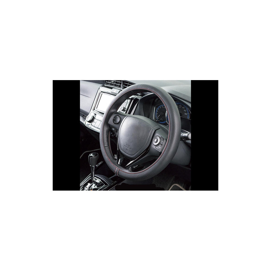 CORONA Neofit Sport FVO10161 Steering wheel cover Black/Red, ?: 36-38cm, Elastomer, PU (Polyurethane), PVC