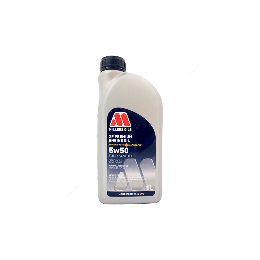 Millers Oils XF Premium 5W-50 Fully Synthetic Engine Oil 1l