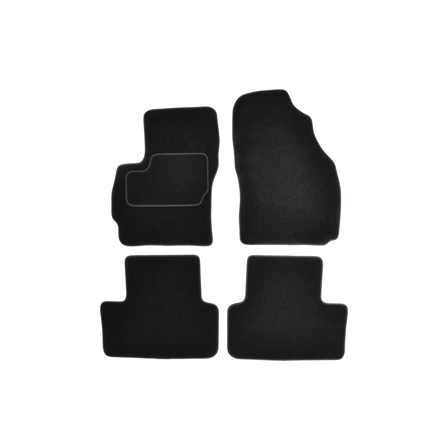 CUSTOPOL Tailored MAZ50S Floor mat set for MAZDA 5 (CR19) Textile, Front and Rear, Quantity: 4, Grey