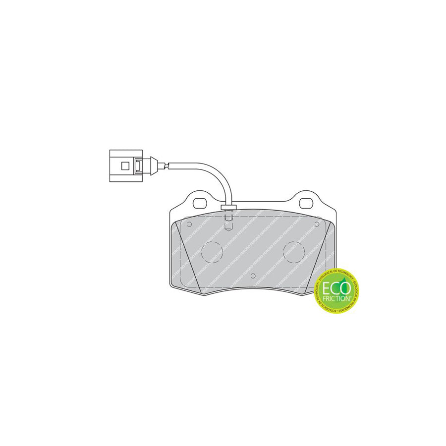 Ferodo Premier Eco Friction Fdb1896 Brake Pad Set Incl Wear Warning Contact Without Accessories