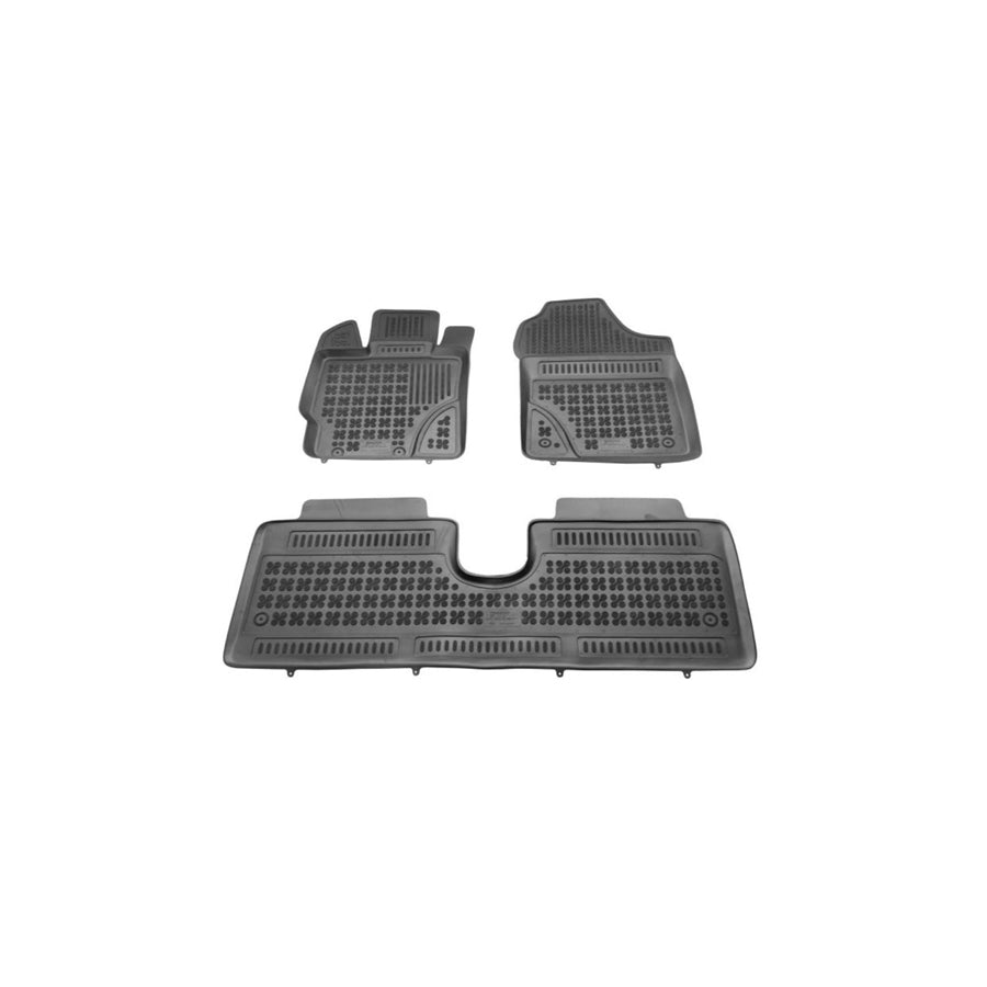 REZAW PLAST Tailored 201421 Floor mat set for TOYOTA Yaris III Hatchback (XP13) Elastomer, Front and Rear, Quantity: 3, Black