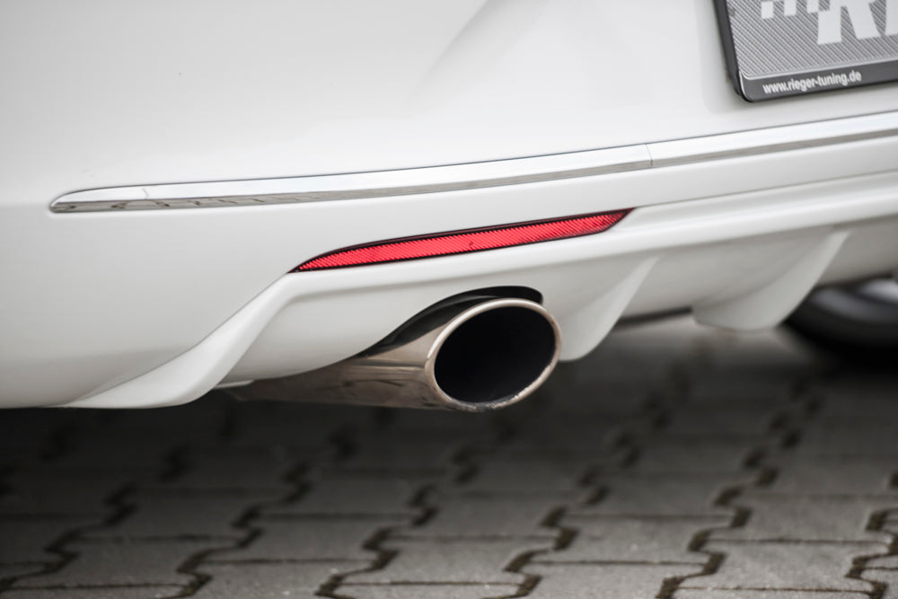 Rieger 00051325 Opel Astra J Rear Diffuser for Sport Tailpipe Left -  Matte Black