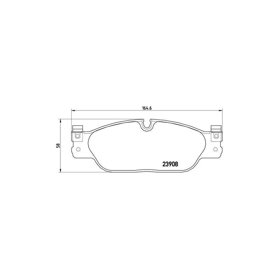 Brembo P 36 021 Brake Pad Set Prepared For Wear Indicator With Brake Caliper Screws