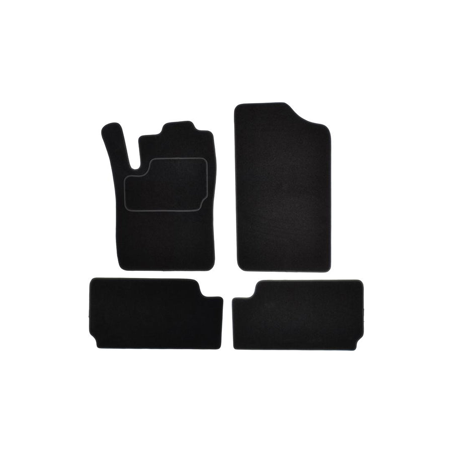 CUSTOPOL Tailored CIT300S Floor mat set for CITRO??? Xsara Picasso (N68) Textile, Front and Rear, Quantity: 4, Grey