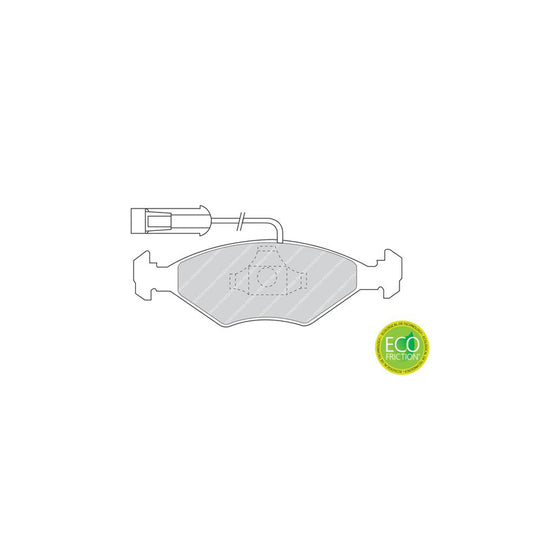 Ferodo Premier Eco Friction Fdb912 Brake Pad Set Incl Wear Warning Contact With Piston Clip Without Accessories