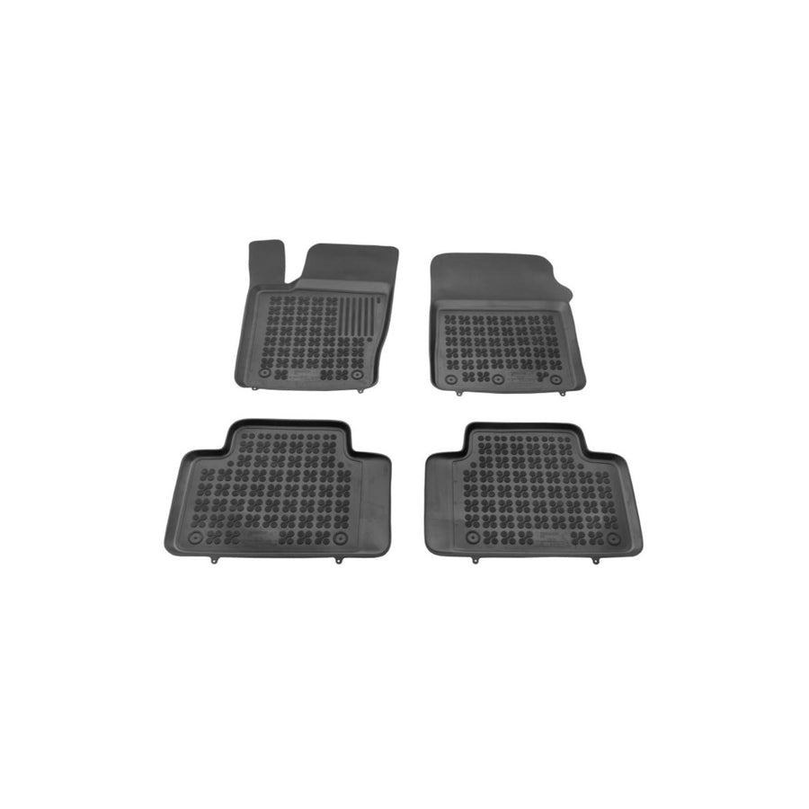 REZAW PLAST 203105 Floor mat set for JEEP Grand Cherokee IV (WK, WK2) Elastomer, Front and Rear, Black