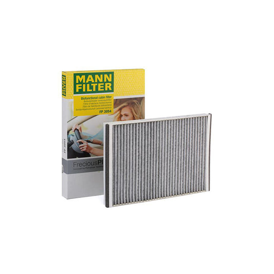MANN-FILTER FP 3054 Pollen filter Activated Carbon Filter, Activated Carbon Filter with polyphenol, Particulate filter (PM 2.5), with antibacterial action, with fungicidal effect, FreciousPlus