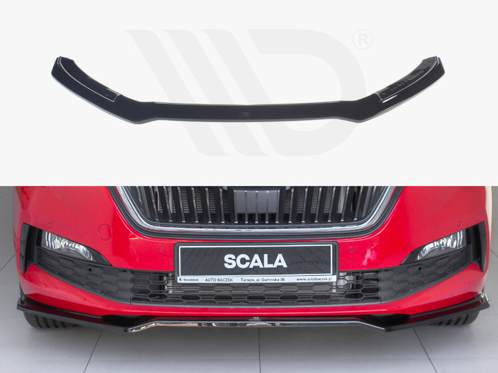 Maxton Design SK-SC-1-FD2T Front Splitter V.2 Skoda Scala (2019-up) | Duco Car Parts UK Car Parts