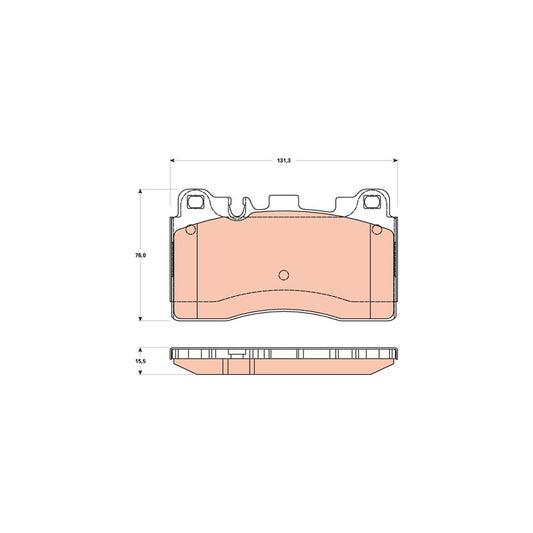 TRW Gdb1906 Brake Pad Set Prepared For Wear Indicator