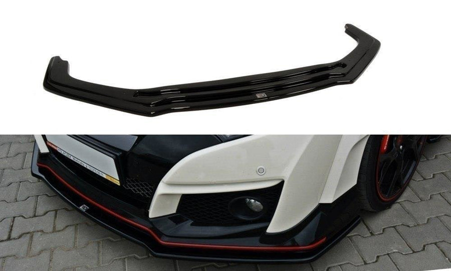 Maxton Design HO-CI-9-TYPE-R-FD1T Front Splitter V.1 Honda Civic MK9 Type R (FK2) | Duco Car Parts UK Car Parts