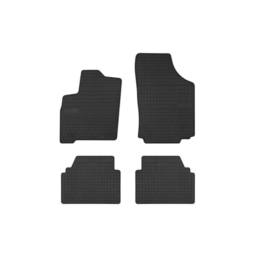 FROGUM Tailored 543015 Floor mat set for OPEL MERIVA Elastomer, Front and Rear, Quantity: 4, Black, (LHD)