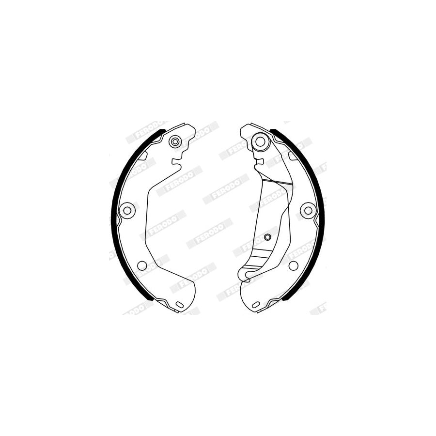 FERODO FSB4316 Brake Shoe Set for CHEVROLET AVEO