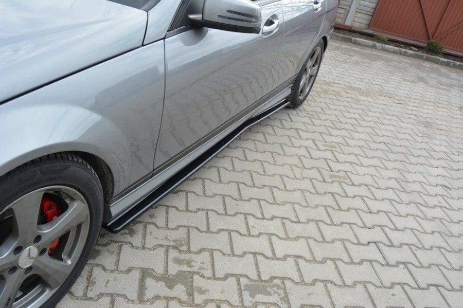 Maxton Design Mercedes Benz C-Class W204 AMG-Line (Pre-Facelift) Side Skirts Diffusers