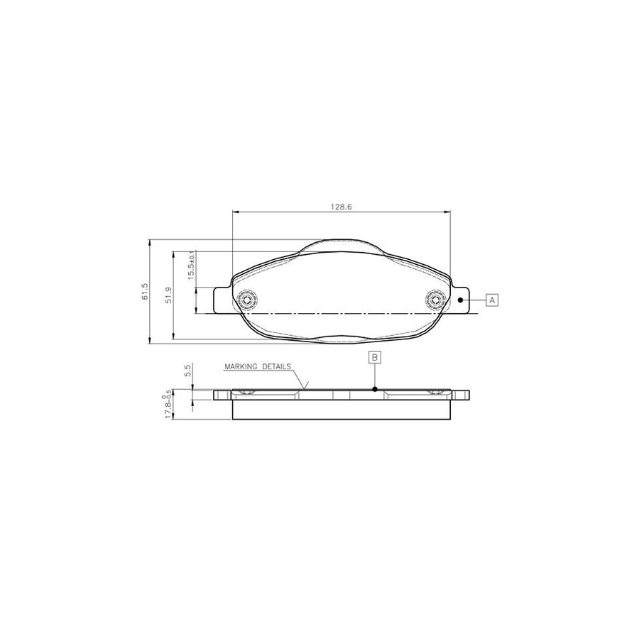 Bosch 0986Tb3059 Brake Pad Set Excl Wear Warning Contact With Bolts With Accessories