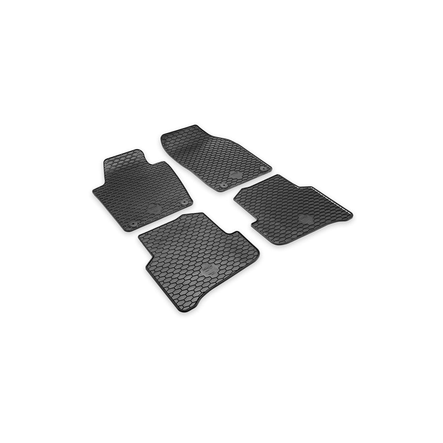 HEYNER PREMIUM OEM 737310 Floor mat set for SKODA Fabia III Hatchback (NJ3) Elastomer, Quantity: 4, Black