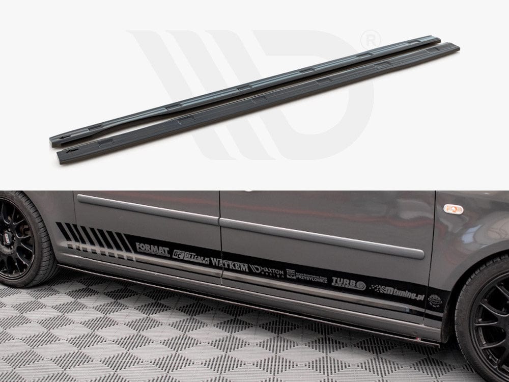Maxton Design VW-CA-3F-L-SD1T Side Skirts Diffusers VW Caddy Long MK3 Facelift (2010-2015) | Duco Car Parts UK Car Parts