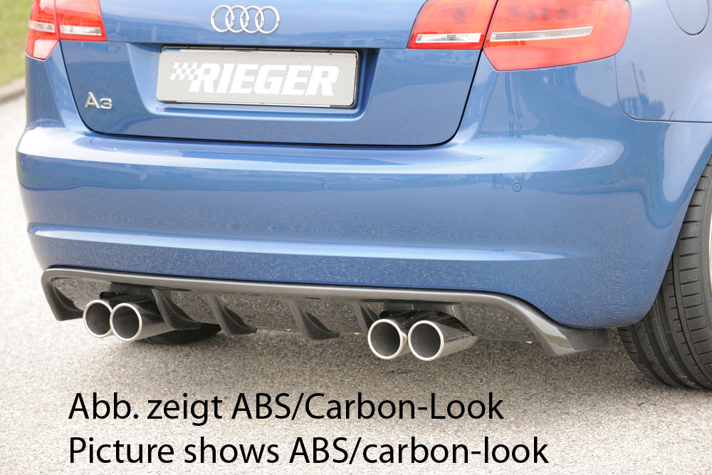 Rieger 00056777 Audi 8P A3 Rear Diffuser