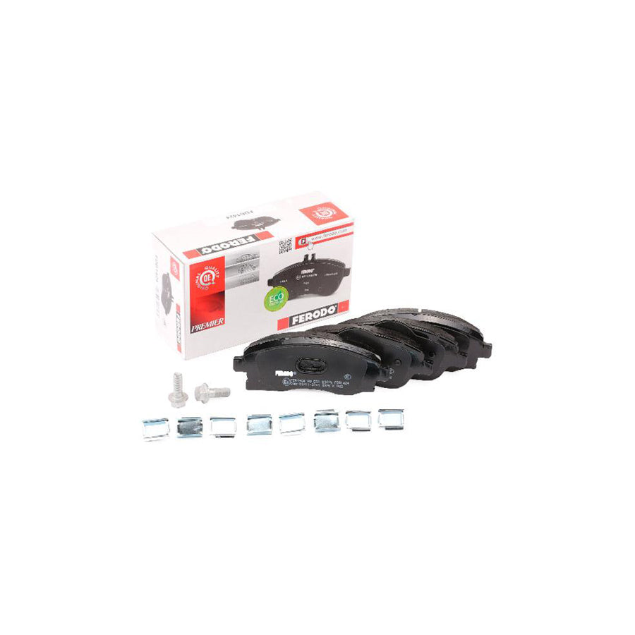 Ferodo Premier Eco Friction Fdb1424 Brake Pad Set With Acoustic Wear Warning With Piston Clip With Accessories