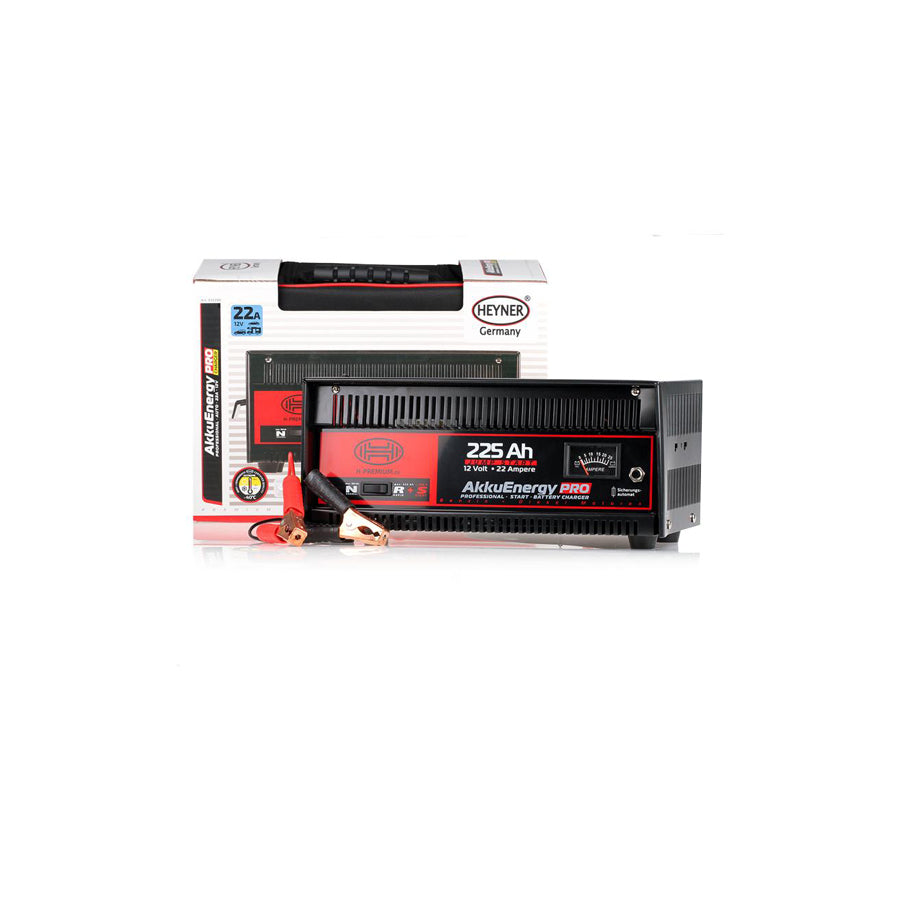 HEYNER AkkuEnergy Pro 932280 Battery Charger with jump starter, 22A, 12V, 30-225Ah