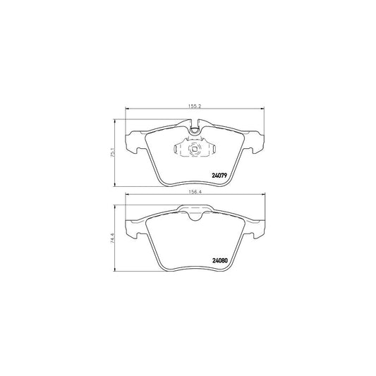 Hella 8DB 355 016 291 Brake Pad Set Prepared For Wear Indicator