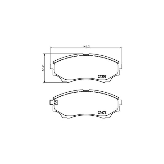Hella 8DB 355 012 381 Brake Pad Set With Acoustic Wear Warning