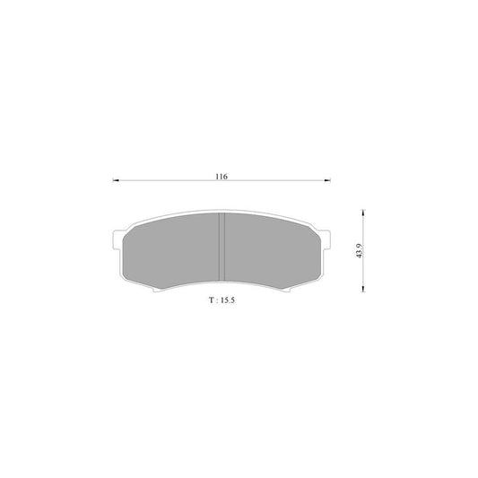 Bosch 0986Ab2074 Brake Pad Set BP2074N