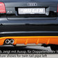Rieger 00056777 Audi 8P A3 Rear Diffuser for Sport Tailpipe Left & Right -  Matte Black