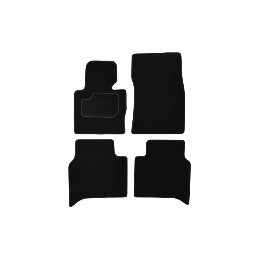 MAMMOOTH A041 ROV140 PRM 01 Floor mat set for LAND ROVER Range Rover III (L322) Textile, Front and Rear, Quantity: 4, Black