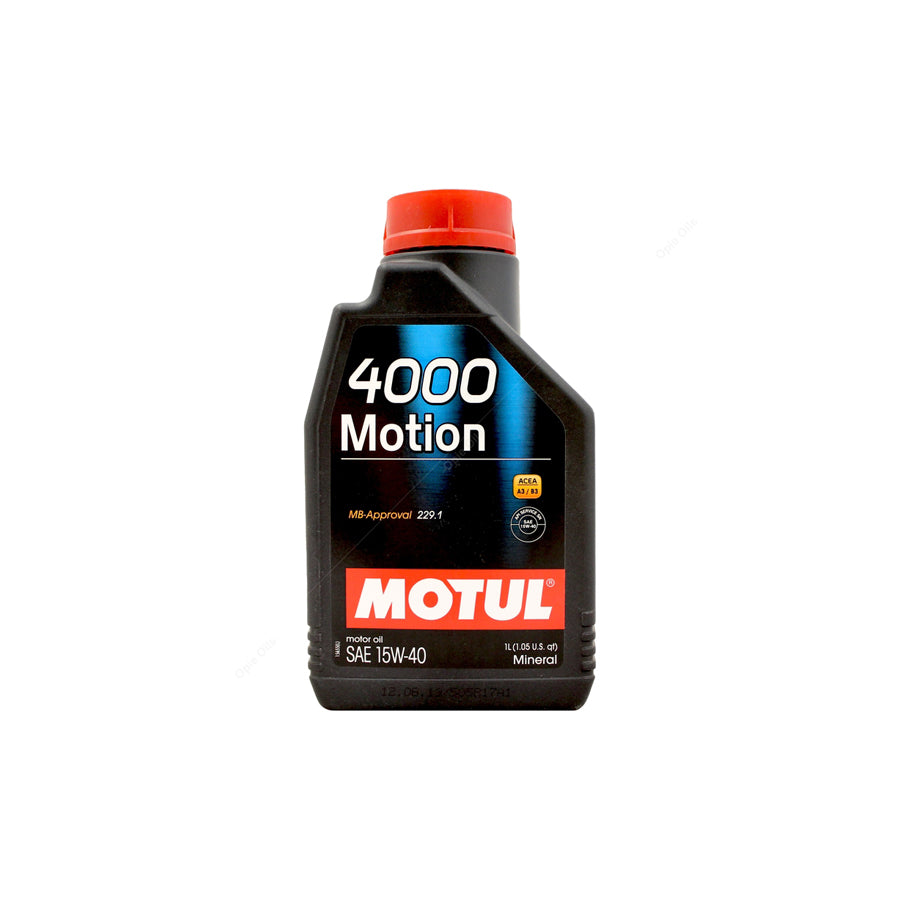 Motul 4000 Motion 15w-40 Mineral Car Engine Oil 1l