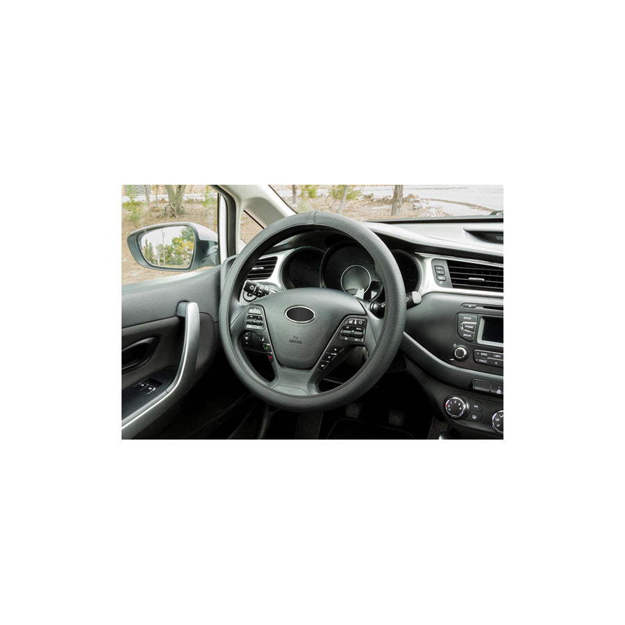 CORONA Neofit Sport FVO10160 Steering wheel cover Black, ?: 36-38cm, Elastomer, PU (Polyurethane), PVC