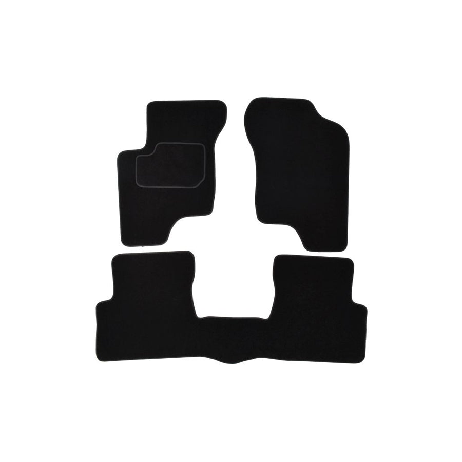 MAMMOOTH A041 HYU45 PRM 01 Floor mat set for HYUNDAI Getz (TB) Textile, Front and Rear, Quantity: 3, Black