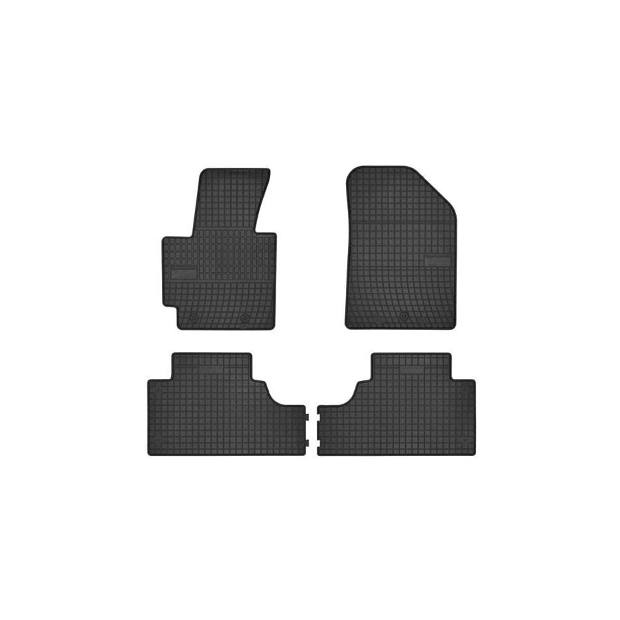 FROGUM Tailored 0439 Floor mat set for KIA Soul II (PS) Elastomer, Front and Rear, Quantity: 4, Black, (LHD)