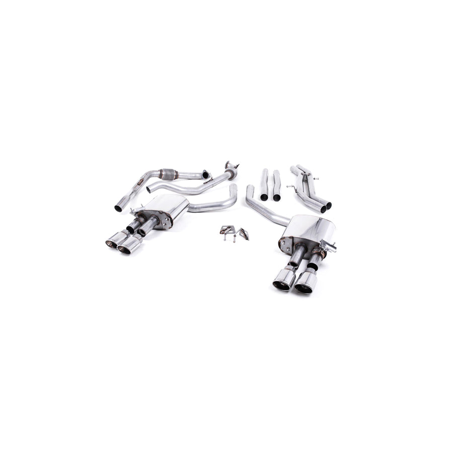 MillTek Audi B9 Non-Resonated Cat-Back Exhaust System (S4 & S5)