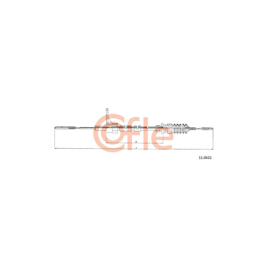 COFLE 11.0632 Throttle Cable for VW TRANSPORTER | Duco Car Parts UK Car Parts