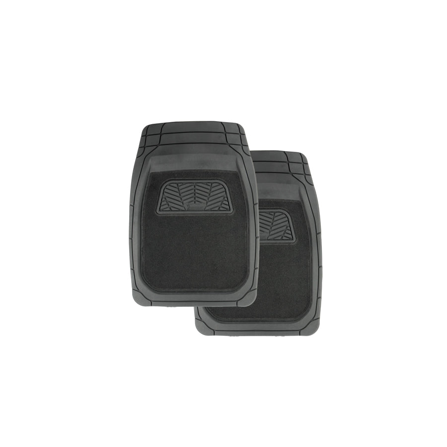 Michelin Tailored 009084 Floor mat set Elastomer, Front, Quantity: 2, Black
