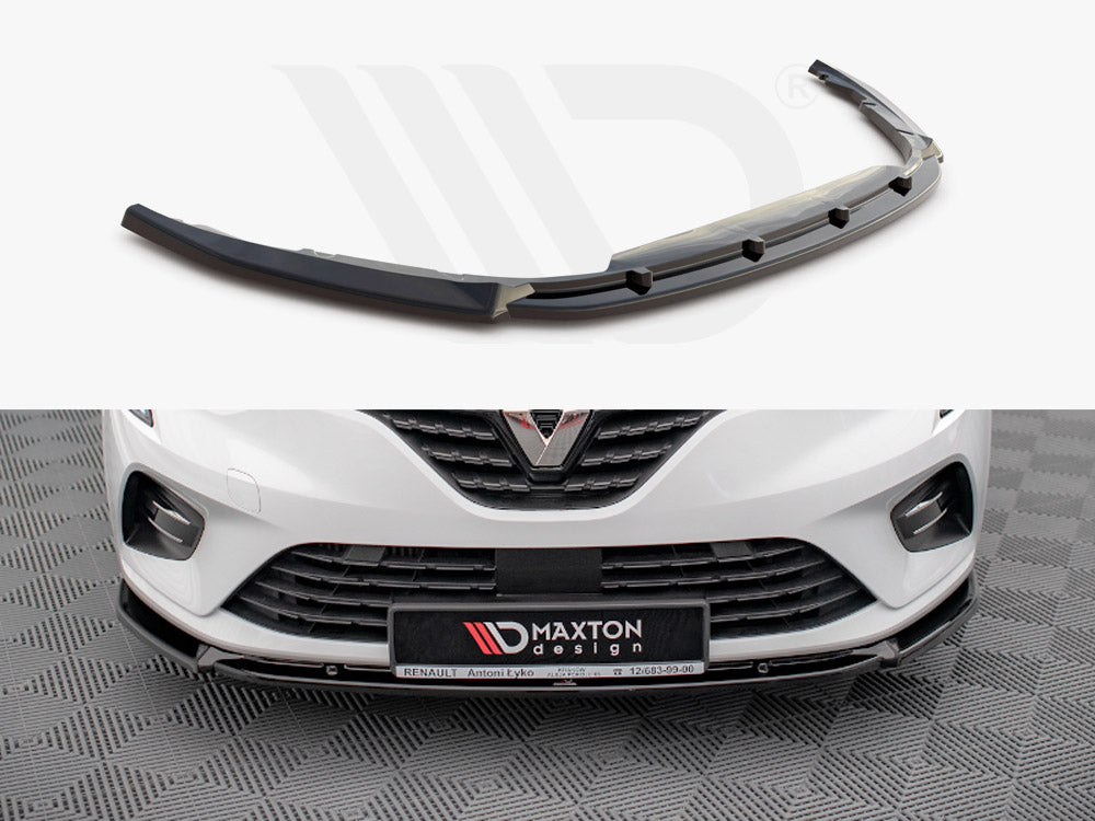 Maxton Design RE-CL-5-FD2T Front Splitter V.2 Renault Clio MK5 (2019-) | Duco Car Parts UK Car Parts