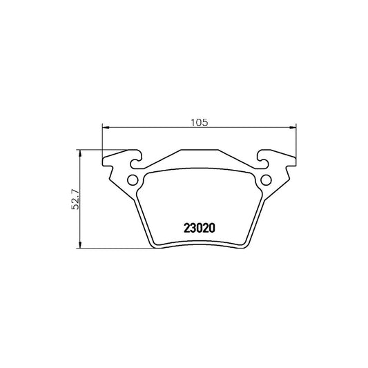 Hella 8DB 355 008 641 Brake Pad Set Prepared For Wear Indicator