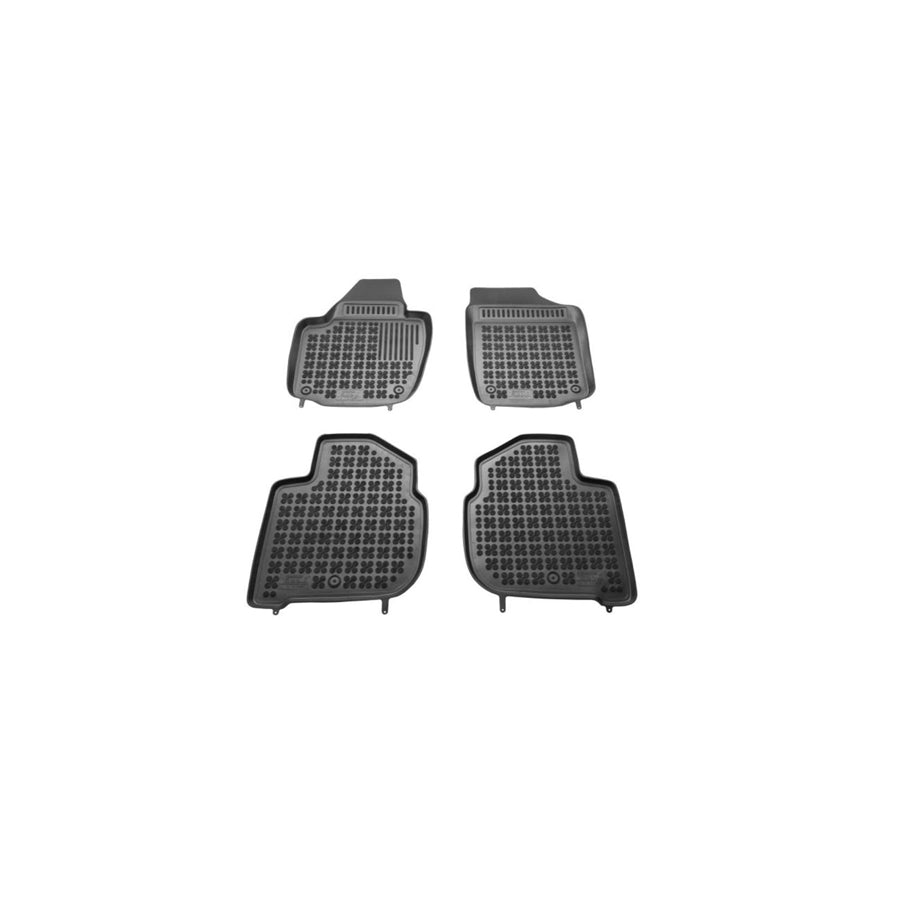 REZAW PLAST Tailored 200209 Floor mat set Elastomer, Front and Rear, Quantity: 4, Black